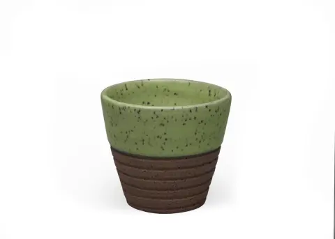 Copo Canelado para Café em Cerâmica | 6cm Ø x 6cm Alt. | 80ml - Imagem 5