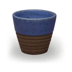 Copo Canelado para Café em Cerâmica | 6cm Ø x 6cm Alt. | 80ml